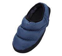 Unisex Soft Down Slippers Thermal Full Tent Mules Slippers Low-Top Winter house Slippers Warm Slip On Mule Shoes Down Filled Indoor Home Slippers Shoes For Men and Women,Dark Blue,EU 44/45