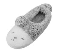 Unisex Soft Plush Slippers Cute Comfy Winter Warm House Slippers 3D Sheep Design Ankle Boots Thermal Thicken Lining Slipper Full Feet Anti-Slip Shoses Indoor Home Bedroom Footwear