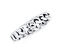 Unisex Solid Braided Celtic Eternity Band Knot Cable Curb Cuban Link Chain Rings Wedding Bands for Women Girls Men Boys .925 Sterling Silver 3MM