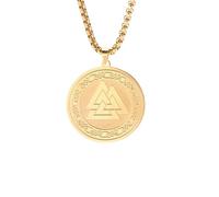 Unisex Solomon's Amulet Necklaces Men Women Stainless Steel Knot Witchcraft Irish Pagan Vintage Jewelry Pendant Necklace Amulet Collar fashion
