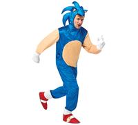 Unisex Sonic The Hedgehog Outfit Adult Fancy Dress Costume Stag Party