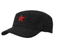 Unisex SOVIET Army Russian Red Star Hat Cap Fancy DressTrapper Cadet Military Baseball Cap MFAZ Morefaz Ltd (Black)
