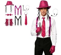Unisex Sparkling Accessory for Costumes Event Accessory Hot Pink One Size