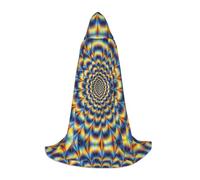 Unisex spiral optical illusion gif Print Hooded Cape for Halloween Cosplay | Carnival Cape Costumes Cos Easter Men Women Unisex Adult Christmas Cosplay Robe Decorative Comfortable Comfort jedi wizard