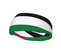 Unisex Sports Headband, Flag of The State of Palestine Basketball Elastic Headband, Exercise Running Cycling Yoga Fitness Sweat Band,
