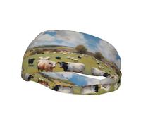 Unisex Sports Headband, Huge Farm Basketball Elastic Headband, Exercise Running Cycling Yoga Fitness Sweat Band,