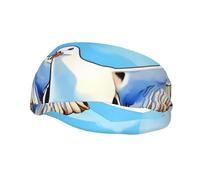 Unisex Sports Headband, Seagulls in Flight Basketball Elastic Headband, Exercise Running Cycling Yoga Fitness Sweat Band,