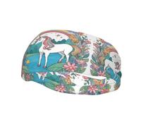 Unisex Sports Headband, Unicorns by The River Basketball Elastic Headband, Exercise Running Cycling Yoga Fitness Sweat Band,
