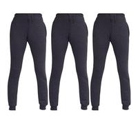 Unisex Sports Joggers Fleece Bottoms Slim Fit Sweatpants 5-14 Yrs (UK, Age, 13 Years, 14 Years, Slim, Pack of 3 Charcoal)