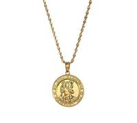 unisex St Christopher Protect Me Necklaces For Women Saint Christophe Pendant Religious Jewelry gifts