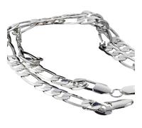 Unisex Stainles Stell Sterling Silver 4Mm/6Mm 12Mm Chain Necklace 16-30 Inch Man Fashion Jewelry High End Trendy Accessories Creative For Women And Men