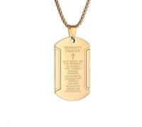 unisex Stainless Steel Cross Square Pendant Christian Jesus Scripture Necklace Men Women Religious Prayer Lucky Amulet Jewelry Gift Accessories