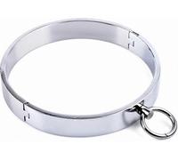 Unisex Stainless Steel Necklace with O Ring - Adjustable Short Collar Fashion Choker for Men and Women (Diameter: 14cm, Style 1)