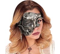 Unisex Steampunk Asymmetrical Half Face Mask