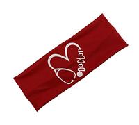 Unisex Stethoscope Heart Printed Button Headband Non Slip Elastic Ear For Head Wrap Sweatband Yoga Sports