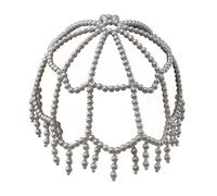 Unisex Stone Decor Recyclable Hat Chain Lightweight Polystyrene Headwear for All Occasions Kids Adult Fashion Braided Stone Decorative Headwear