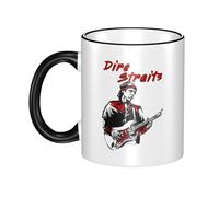 Unisex Straits Rock Band Dire Ceramic Coffee Mug 330ML Tea Cup Colorful Premium Cup for Men and Women at Home Office Travel or on Birthday Occasions