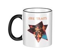 Unisex Straits Rock Band Dire Ceramic Coffee Mug 330ML Tea Cup Colorful Premium Cup for Men and Women at Home Office Travel or on Birthday Occasions