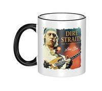 Unisex Straits Rock Band Dire Ceramic Coffee Mug 330ML Tea Cup Colorful Premium Cup for Men and Women at Home Office Travel or on Birthday Occasions