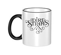 Unisex Straits Rock Band Dire Ceramic Coffee Mug 330ML Tea Cup Colorful Premium Cup for Men and Women at Home Office Travel or on Birthday Occasions