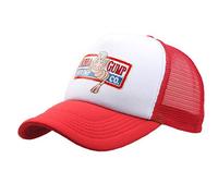 Unisex Summer Snapback Hat Forest Gump Shrimp Hat Mesh Baseball Trucker Cap Cosplay Costume Red