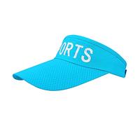 Unisex Summer Sports Cap Sun Hat Ladies Tennis Golf Visor Mesh Baseball Hat Adjustable Outdoor Open Top Head Cover Travel Hiking Flat Long Brim Cap UV Protection Cap Quick Dry Breathable Hat