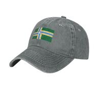 Unisex Sun Hat Flag of Portland, Oregon Cowboy Cap Classic Peaked Cap Low Profile Sports Hat for Fishing Hiking Hip Hop
