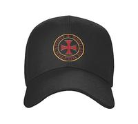 Unisex Sun hat Knights Templar Cross Baseball Cap Adult Christ Christian Crusades Adjustable Dad Hat for Men Women Sports Snapback Caps Gift