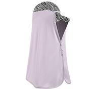 Unisex Sun Protection Neck Shield Mesh Cap Shade Elastic Extended Face Covering - purple - One size