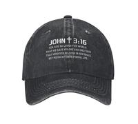 Unisex Sun Visor Hat John 3-16 Verse God Loves Snapback Cap Lightweight Outdoor Hat Classic Running Cap for Outdoor Sports Summer