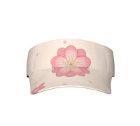 Unisex Sunscreen Visor Cap - Adjustable Baseball Cap UV Protection Hat for Running, Golf Print Little Pink Cherry Blossoms
