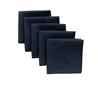 Unisex Sweat Absorbing Microfiber Handkerchief,Sport Gym Hankies for Wicking Sweat from Hands, Face, Body 5Pack, Black, One size