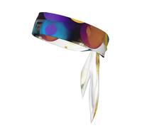 Unisex sweat wicking Artificial Intelligence Brain Print headband,soft breathable sports head wrap for men or women