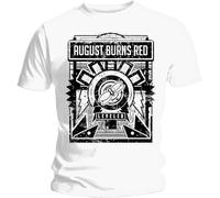 Unisex T-Shirt Augusts Burns Red Leveller White Tee Cotton Men's M