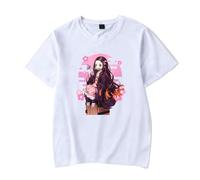 Unisex T-Shirt Demon Nezuko Slayer Tee Anime Cartoon Short Sleeve Summer Top for Men Women Casual Streetwear