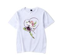 Unisex T-Shirt Demon Nezuko Slayer Tee Anime Cartoon Short Sleeve Summer Top for Men Women Casual Streetwear