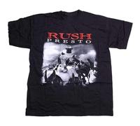 Unisex T-Shirt Rush - Presto Cover 100% Geddy Lee Prog Rock Alex Lifeson Black L