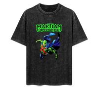 Unisex T-Shirt Vintage Martian Manhunter 100% Cotton Round Neck Black M