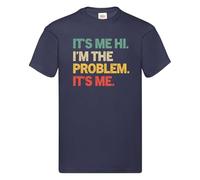Unisex Taylor T-Shirt Music Festival 2024 Tour Tee - It's Me I'm The Problem Deep Navy