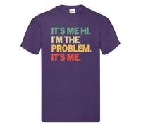 Unisex Taylor T-Shirt Music Festival 2024 Tour Tee - It's Me I'm The Problem Purple