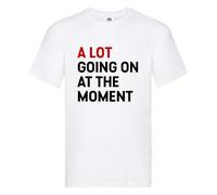 Unisex Taylor T-Shirt Music Festival Tour Tee - A Lot Going On at The Moment White