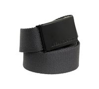 Urban Classics Unisex Canvas Belts Belt Not Applicable, Charcoal/Black, One Size