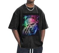 Unisex The Ant Music Band T Shirts Vintage wash Tee Shirt Short Sleeve Crew Neck Oversized Cotton Streetwear Cute Graphic Summer Casual Loose Basic Tee Top