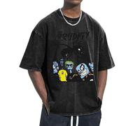 Unisex The Ant Music Band T Shirts Vintage wash Tee Shirt Short Sleeve Crew Neck Oversized Cotton Streetwear Cute Graphic Summer Casual Loose Basic Tee Top