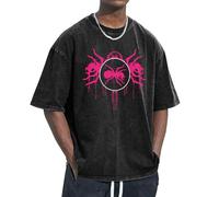 Unisex The Ant Music Band T Shirts Vintage wash Tee Shirt Short Sleeve Crew Neck Oversized Cotton Streetwear Cute Graphic Summer Casual Loose Basic Tee Top