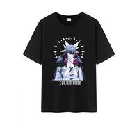 Unisex The Eleven Fatui Harbingers Impression Daily Short Sleeve Middle Weight 100% Cotton T Shirt (UK, Alpha, L, Regular, Regular, Columbina)