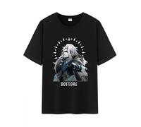 Unisex The Eleven Fatui Harbingers Impression Daily Short Sleeve Middle Weight 100% Cotton T Shirt (UK, Alpha, XXL, Regular, Regular, Dottore)