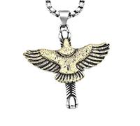 unisex The New Vintage Cross Eagle Pendant Chain Men's Personalized Hip Hop Necklace Trend