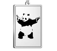 unisex Tiny Panda Necklace Double Lanced Panda Charm Dainty Delicate Chinese Animal Everyday Jewelry Collars