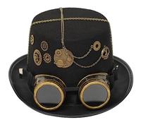 Unisex Top Hat Steampunk Wide Brim Gothic Size Cosplay Party Concert-Tour Dressing Novelty